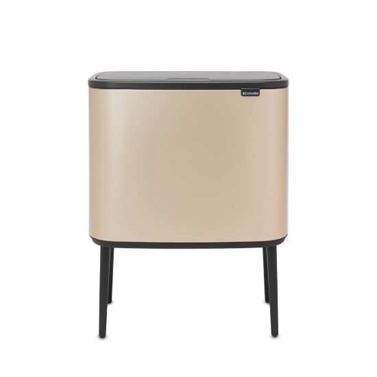Снимка на Кош за смет Brabantia Bo Touch 3x11L, Metallic Gold