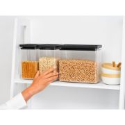 Снимка на Кутии за съхранение на продукти комплект Brabantia Tasty+ Stackable 2x1.6L+1x3.5L Dark Grey