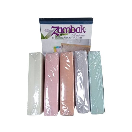 Снимка на Чаршаф с ластик 100x200 см + калъфкa Square L. Green ZAMBAK
