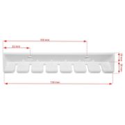 Снимка на Таванен простор (простир) 7x200 см бял SEPIO
