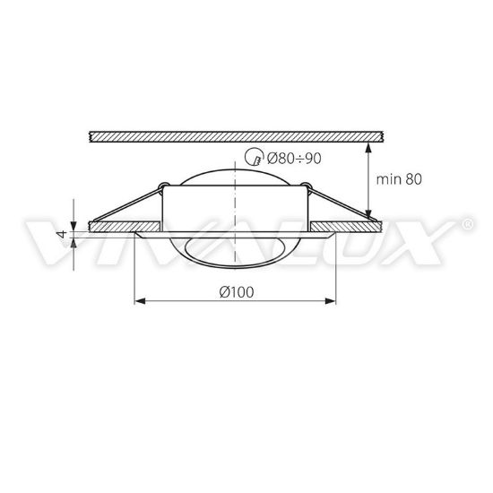 Снимка на Луна злато подвижна 12V VIVALUX