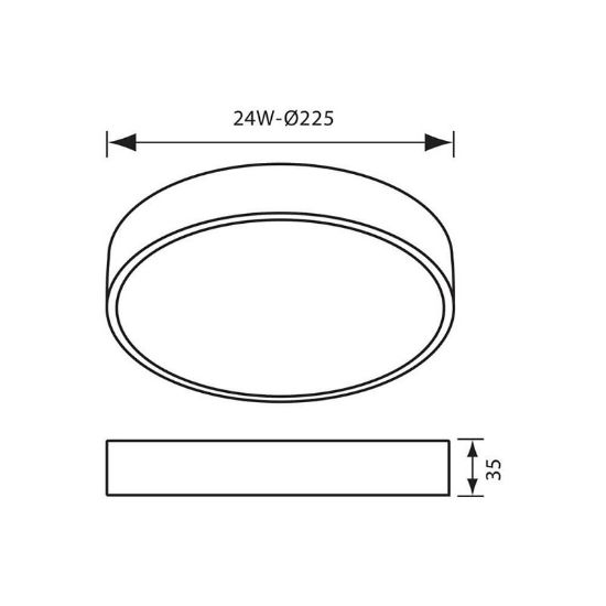 Снимка на LED тяло DARS LED 24W VIVALUX