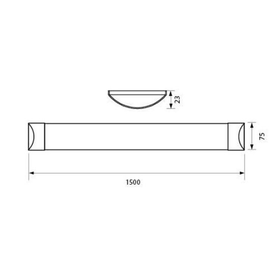 Снимка на LED осветително тяло Flat 45 W 150 см 6400 K VIVALUX