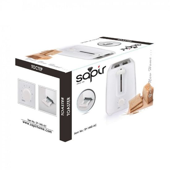Снимка на Тостер за хляб 750 W бял 1440 АС SAPIR